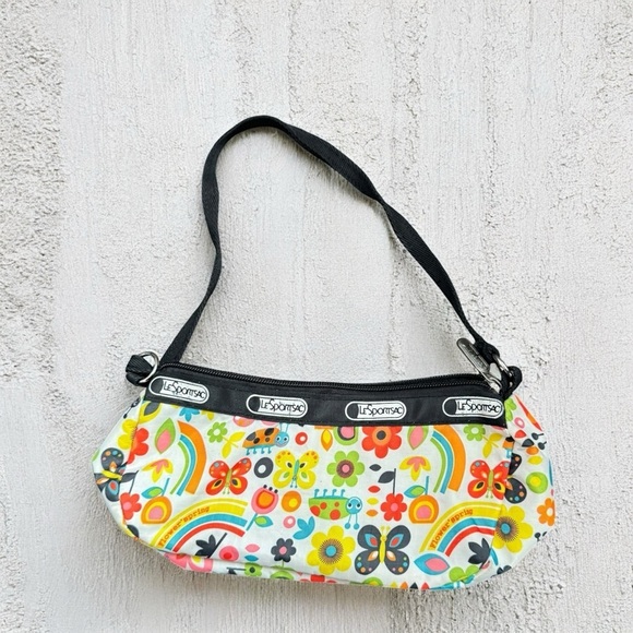 LeSportsac Multicolor Floral and Butterfly mini Bag - Picture 1 of 4